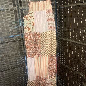 Patchwork Maxi Skirt - Multicolor